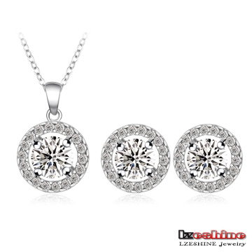 Ensembles de bijoux de mariage Zircon Cercles concentriques (CST0003-B)